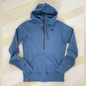 Nike Women’s 💯%Cotton Pullover Hoodie in Heather Blue